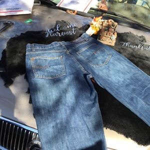 Calvin Klein Straight Leg Denim Blue Jeans 5 Pockets Mens 33